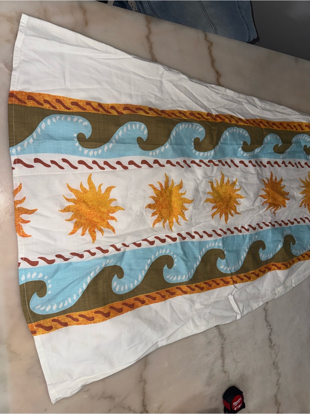 Billabong Orange Sun Print Midi Skirt & Halter Top Set - Picture 5 of 8